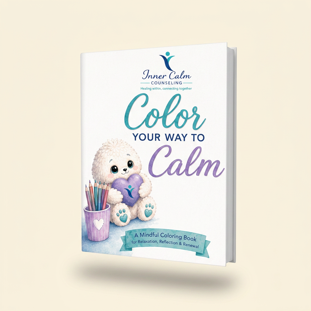 Color Your Way to Calm therapeutic coloring workbook cover